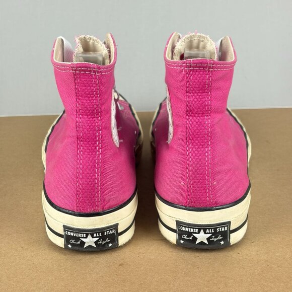 Converse Chuck 70 High Top Canvas Sneakers Womens 10 Pink White Lace Up - Picture 4 of 12